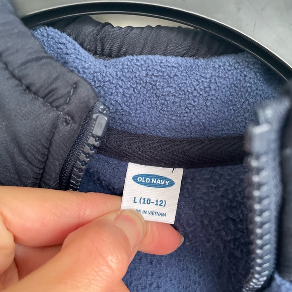 Old Navy Fleece Full Zip Jacket Youth size L - Picture 4 of 6